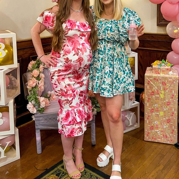 HALTON MINI DRESS GREEN FLORAL - Picture 6 of 6